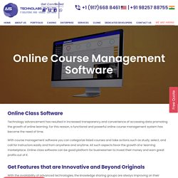 Online course management software