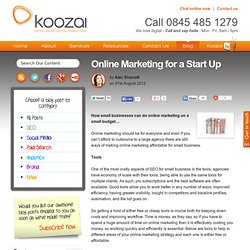 Online Marketing for a Start Up
