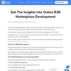 Online B2B Marketplace Development: Step-by-Step Guide