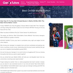 Best Online Maths Tuition - Genie Tutors