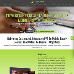 PPT To Online Mobile-Ready Courses Online