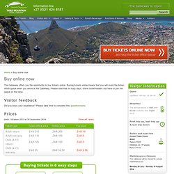 Buy online now and save – Table Mountain Aerial Cableway