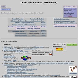 Online Music Scores