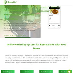 Online Ordering System for Restaurants with Free Demo