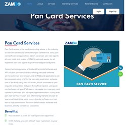 Online Pan Card, Pan Card Services, Online Pan Card Services