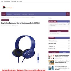 Buy Online Panasonic Stereo Headphones In Just @444