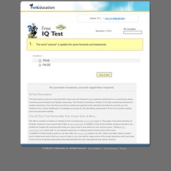FREE IQ Test, IQ Test, Online IQ Test, Personality Test, Career Quiz, IQ Scores