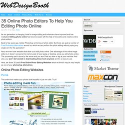 35 Online Photo Editors To Help You Editing Photo Online