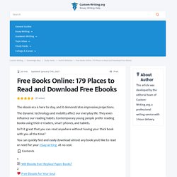 Free Books Online: 179 Places to Read and Download Free Ebooks