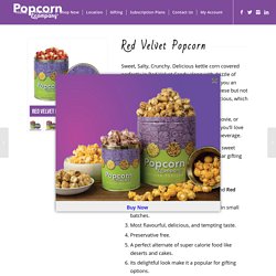 Online Red Velvet Popcorn - White Chocolate Popcorn