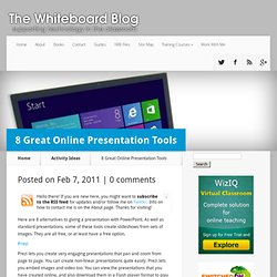 8 Great Online Presentation Tools