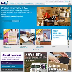 Online Printing - Copy, Print, Pack and Ship - FedEx Office
