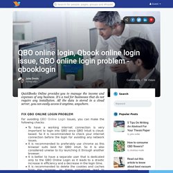 Qbook online login issue
