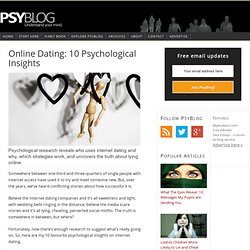 Online Dating Psychology