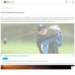 Golf Trivia Questions -Triviasharp