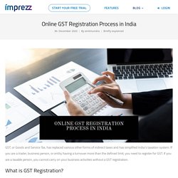 Online GST Registration Process in India