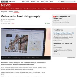 Online rental fraud rising steeply