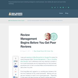 Online Review & Reputation Management