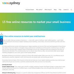 15 free online resources to market your small business - iconic.sydney