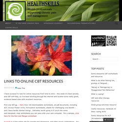 Links to online CBT resources « HealthSkills Weblog