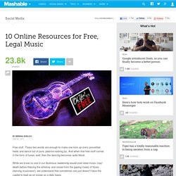 10 Online Resources for Free, Legal Music