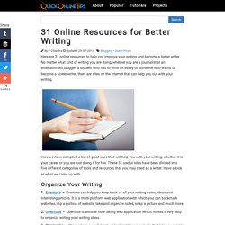 31 Online Resources for Better Writing