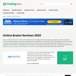 Online Broker Reviews 2020 - TradingBrokers.com