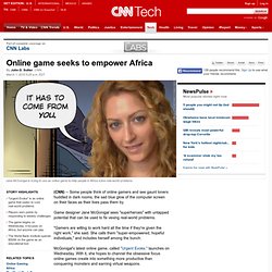 Online game seeks to empower Africa