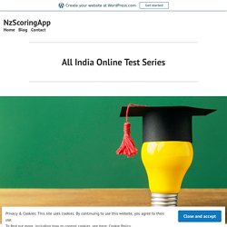 All India Online Test Series – NzScoringApp