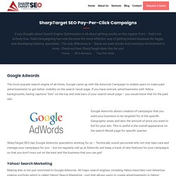 SharpTarget SEO Pay-Per-Click Campaigns