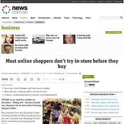 Most online shoppers don't try in-store before they buy