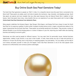 Buy Online South Sea Pearl Gemstone Today!