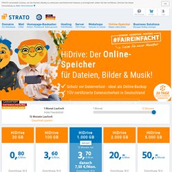 Online-Speicher HiDrive - STRATO