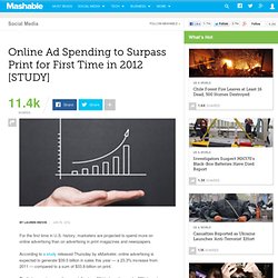 Online Ad Spending to Surpass Print for First Time in 2012 [STUDY]