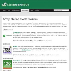 5 Top Online Stock Brokers