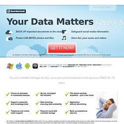 Online Backup, Data Storage and Data Protection with Best Web Vault