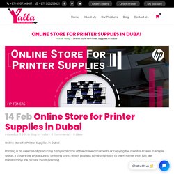 Online Store for Printer Supplies in Dubai 