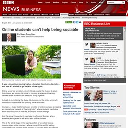 Online students can't help being sociable