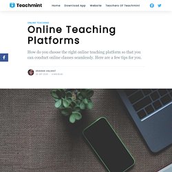Online Teaching Platforms: How to Choose?