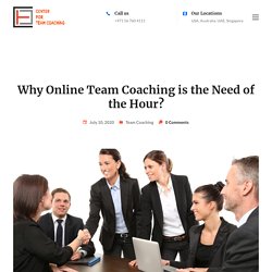 Why Online Team Coaching is the Need of the Hour