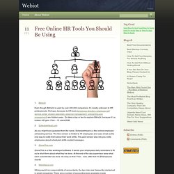 Free Online HR Tools You Should Be Using