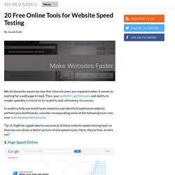 20 Free Online Tools for Website Speed Testing