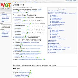 Online tools - WOT Wiki