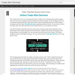 Online Trade Alert Services