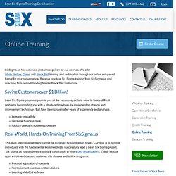 Six Sigma Online Training and Online Certification