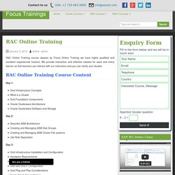 RAC Online Training in AUSTRALIA