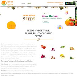 Buy Seeds Online India - Seeds Store Near Me - Jai Ho Kisan