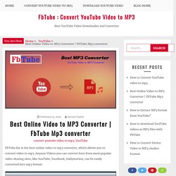 Best Online Video to MP3 Converter