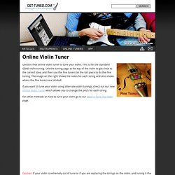 Online Violin Tuner
