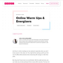 Online Warm Ups & Energizers